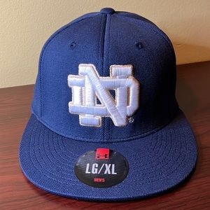 Notre Dame Under Armour 100% polyester ballcap. Men’s size Large/extra large.